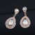 occidental style brief  crystal drop gem earrings fashion temperament all-Purpose earring