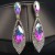  occidental style exaggerating earrings crystal gem earring ear stud woman bride banquet Earring