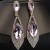  occidental style exaggerating earrings crystal gem earring ear stud woman bride banquet Earring