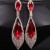  occidental style exaggerating earrings crystal gem earring ear stud woman bride banquet Earring
