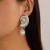 occidental style creative wind  imitate Pearl wind ear stud womanearrings