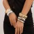 occidental style  exaggerating big drop Metal surface mirror opening bangleins wind