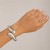 occidental style  exaggerating big drop Metal surface mirror opening bangleins wind