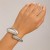 occidental style  exaggerating big drop Metal surface mirror opening bangleins wind