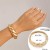 occidental style  exaggerating big drop Metal surface mirror opening bangleins wind