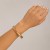 occidental style  exaggerating big drop Metal surface mirror opening bangleins wind