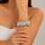 occidental style  exaggerating big drop Metal surface mirror opening bangleins wind
