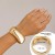 occidental style  exaggerating big drop Metal surface mirror opening bangleins wind