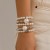 occidental style exaggerating Pearl bracelet set  creative temperamentracelet big beads embed