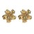 occidental style trend fashion Alloy flowers diamond ear stud Metal flowers brief high silver Earring woman