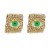 occidental style fashion trend Alloy enamel eyes ear stud embed Pearl personality exaggeratings silver Earring w