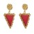 occidental style retro medium wind resin earrings brief triangle pendant samll high fashion Earring