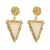 occidental style retro medium wind resin earrings brief triangle pendant samll high fashion Earring