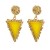occidental style retro medium wind resin earrings brief triangle pendant samll high fashion Earring