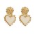 occidental style retro ear stud Alloy resin love pendant earrings brief atmospheric fashion temperament Earring