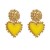 occidental style retro ear stud Alloy resin love pendant earrings brief atmospheric fashion temperament Earring