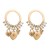 occidental style wind Alloy circle love earrings diamond love tassel personality Earring brief high earrings