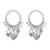 occidental style wind Alloy circle love earrings diamond love tassel personality Earring brief high earrings