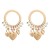 occidental style wind Alloy circle love earrings diamond love tassel personality Earring brief high earrings