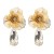  retro high Alloy hollow flowers earrings woman diamond atmospheric exaggerating long style tassel Earring