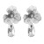  retro high Alloy hollow flowers earrings woman diamond atmospheric exaggerating long style tassel Earring
