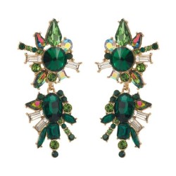 elegant fashion samll long style tassel earrings woman retro luxurious Alloy c..