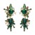 elegant fashion samll long style tassel earrings woman retro luxurious Alloy colorful diamond temperament Earri