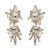 elegant fashion samll long style tassel earrings woman retro luxurious Alloy colorful diamond temperament Earri