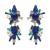 elegant fashion samll long style tassel earrings woman retro luxurious Alloy colorful diamond temperament Earri