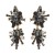 elegant fashion samll long style tassel earrings woman retro luxurious Alloy colorful diamond temperament Earri