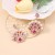  lovely sweet embed zircon imitate Pearl personality crown earring         fashion colorful diamond