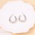 retro samll unique Metal surfaceU Word ear stud            fashion woman Earring