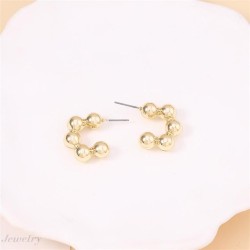 occidental style retro Metal Round uniquec Word ear stud        punk wind Stre..