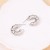 ins retro wind Metal bamboo surfacec Word ear stud     high temperament Earring