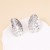  creative pattern personality big leaves Round ear stud       fashion trend