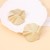 occidental style exaggerating personality leaf ear stud       unique samll wind banquet style