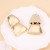  brief geometry four splice earring     exaggerating retro Metal surface fashion all-Purpose Style