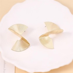 occidental style Metal Irregular sector ear stud         retroins wind Earring