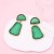  Irregular transparent geometry earring         occidental style fashion all-Purpose wind