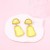  Irregular transparent geometry earring         occidental style fashion all-Purpose wind