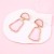  Irregular transparent geometry earring         occidental style fashion all-Purpose wind
