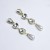 occidental style  drop love flash diamond pendant Pearl earrings retro temperamentR long style Earring woman