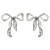  bow earrings all-Purpose temperament womanins wind high ear stud fashion personality Earring