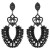 occidental style Rhinestone earrings  female exaggerating geometry fully-jewelled bride earringsearrings