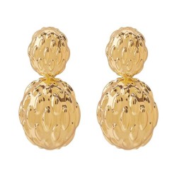 E occidental style three-dimensional flower Earring  retro high samll all-Purp..