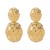 E occidental style three-dimensional flower Earring  retro high samll all-Purpose Metal earrings