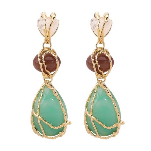 E occidental style wind personality Acrylic Alloy earring  high drop geometry earrings