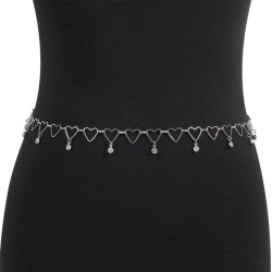 occidental style brief wind beadswaist chain  love layer chain