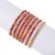 occidental style handmade beads bracelet set woman  Bohemia ethnic style candy colors elasticity