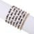 occidental style handmade beads bracelet set woman  Bohemia ethnic style candy colors elasticity